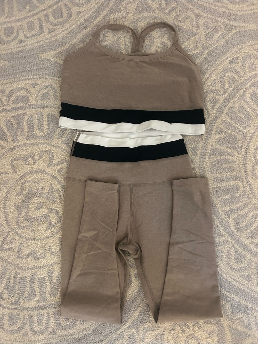 Beyond Yoga High-Waist Leggings & Cropped Sports Bra Set